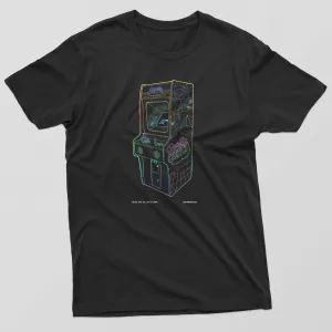 1 UP Neon Retro Arcade Mens T-Shirt