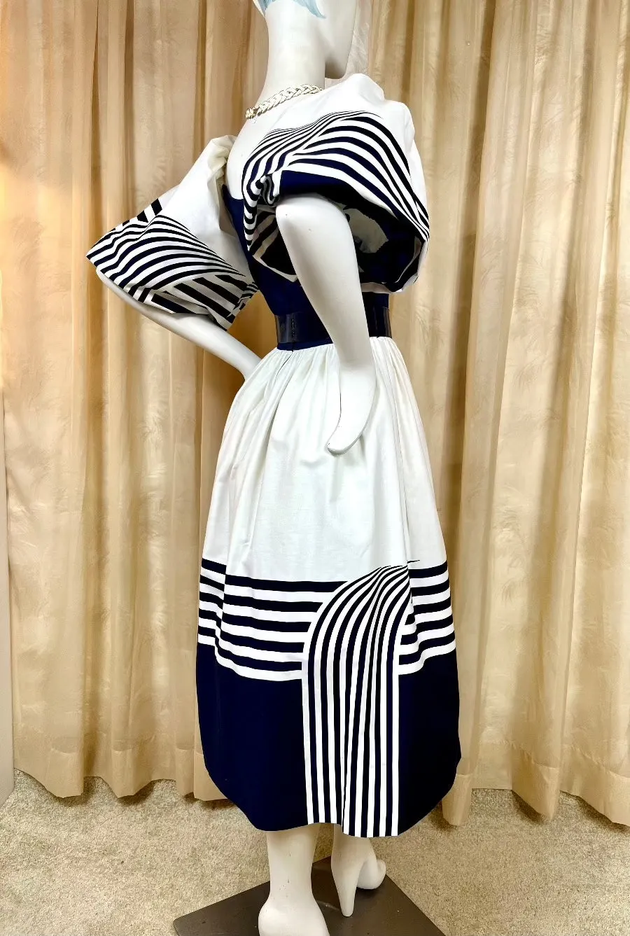 1980's Nautical Maiden Dress