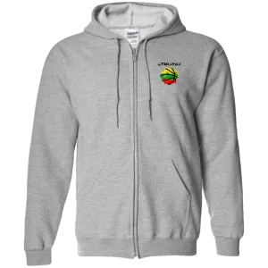 Abstract Lithuania - Men/Women Unisex Comfort Full-Zip Hoodie