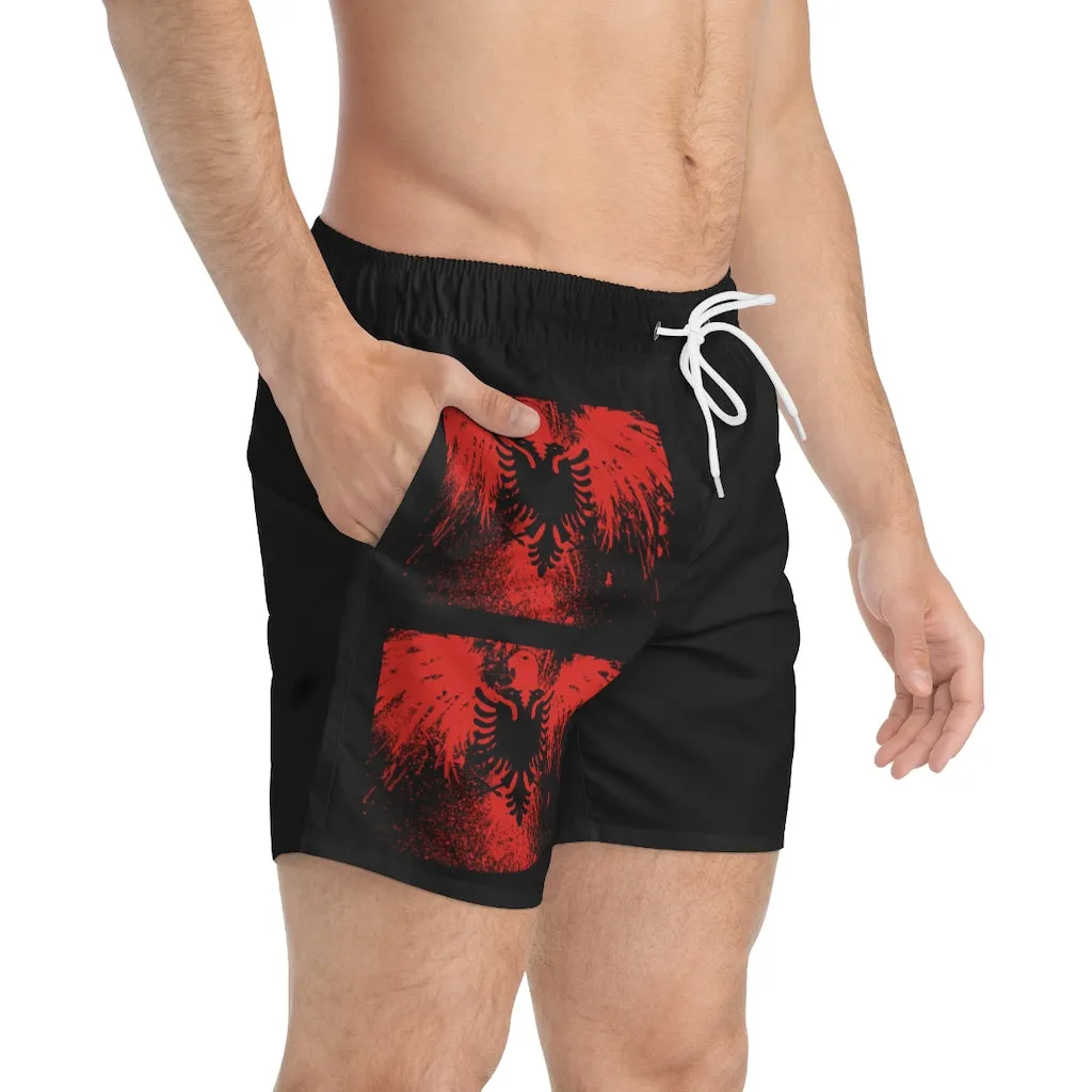 Albanian Flag Swim Trunks
