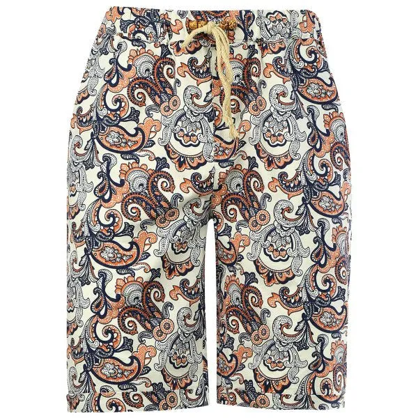 All Over Print Beach Linen Shorts