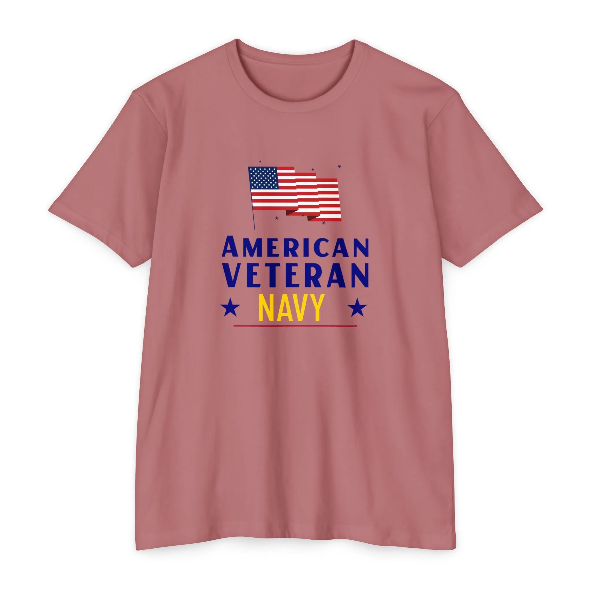 American Veteran Navy T-Shirt – Honor, Courage, Commitment