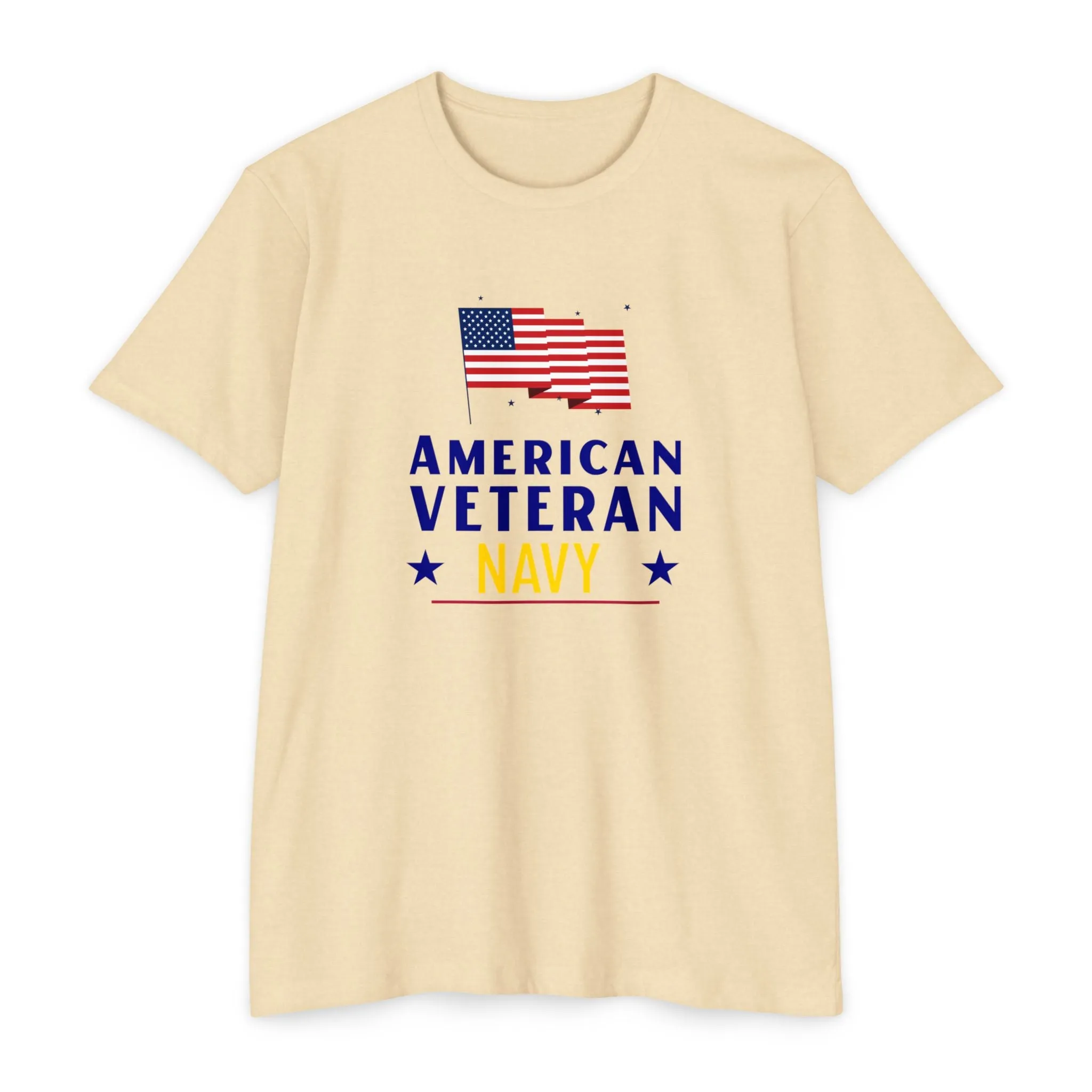 American Veteran Navy T-Shirt – Honor, Courage, Commitment