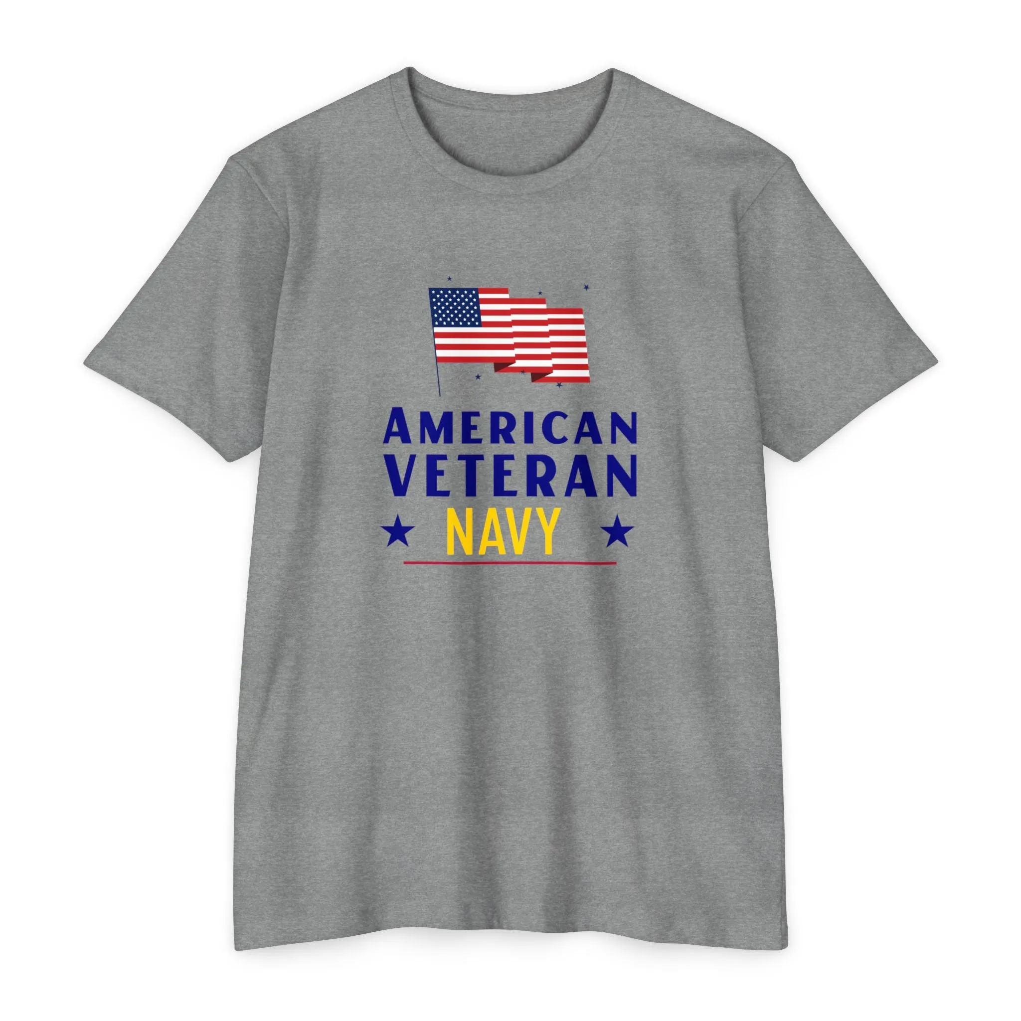 American Veteran Navy T-Shirt – Honor, Courage, Commitment