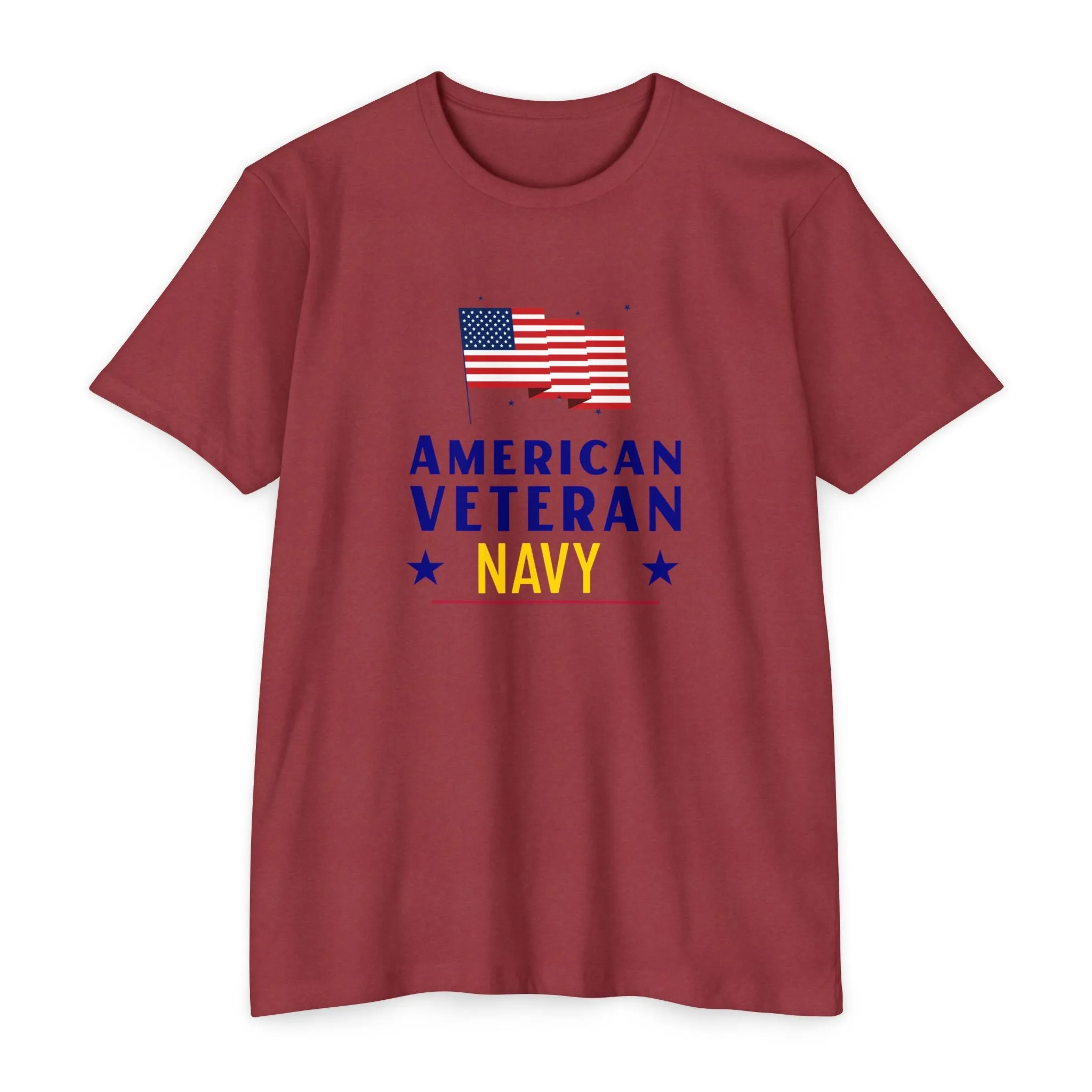American Veteran Navy T-Shirt – Honor, Courage, Commitment