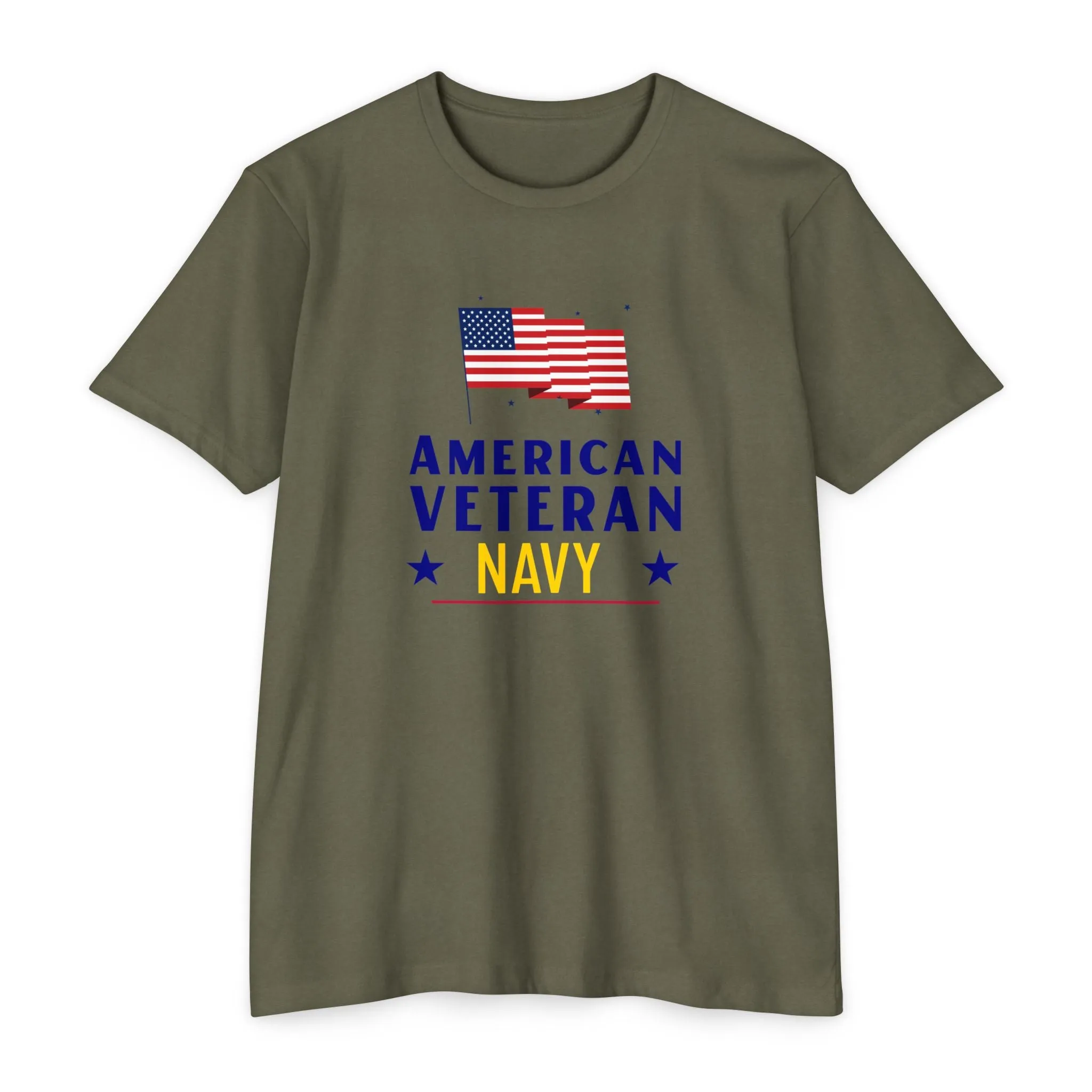 American Veteran Navy T-Shirt – Honor, Courage, Commitment