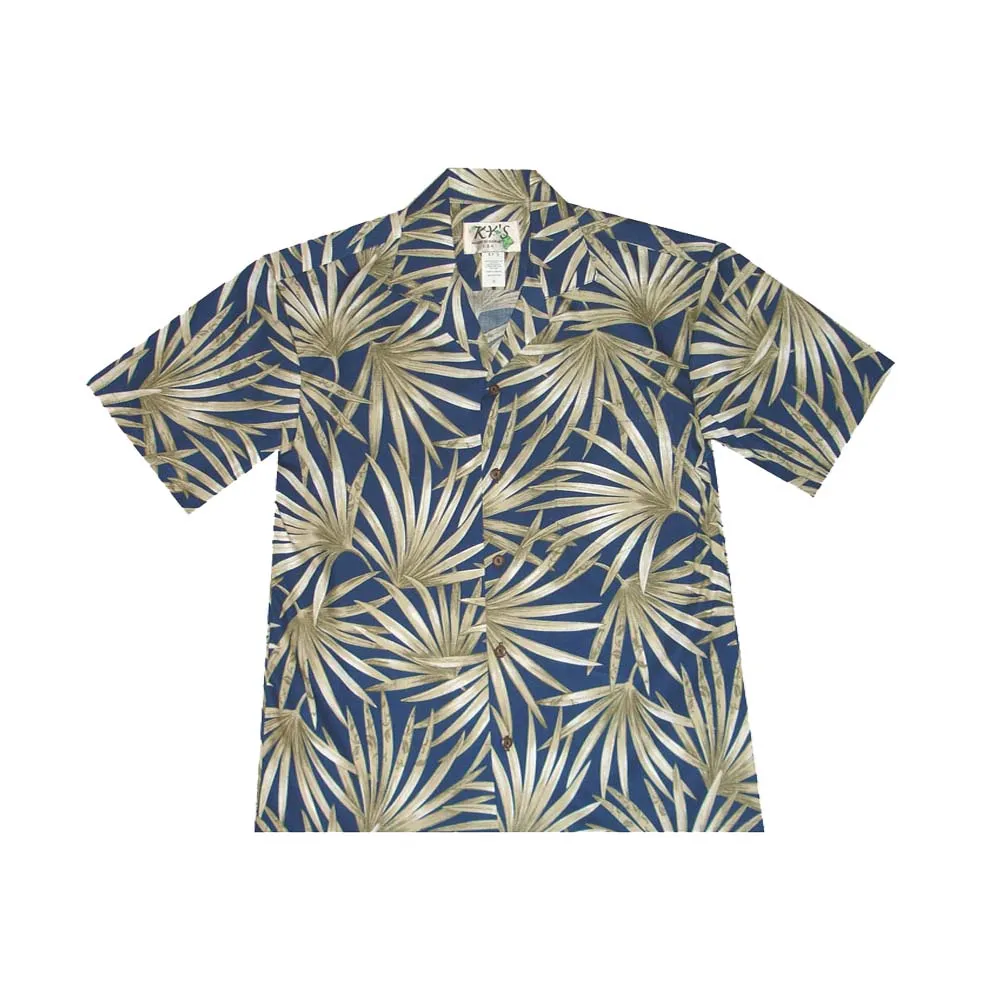 Authentic Hawaiian Shirt Palm Leaf Fever Print