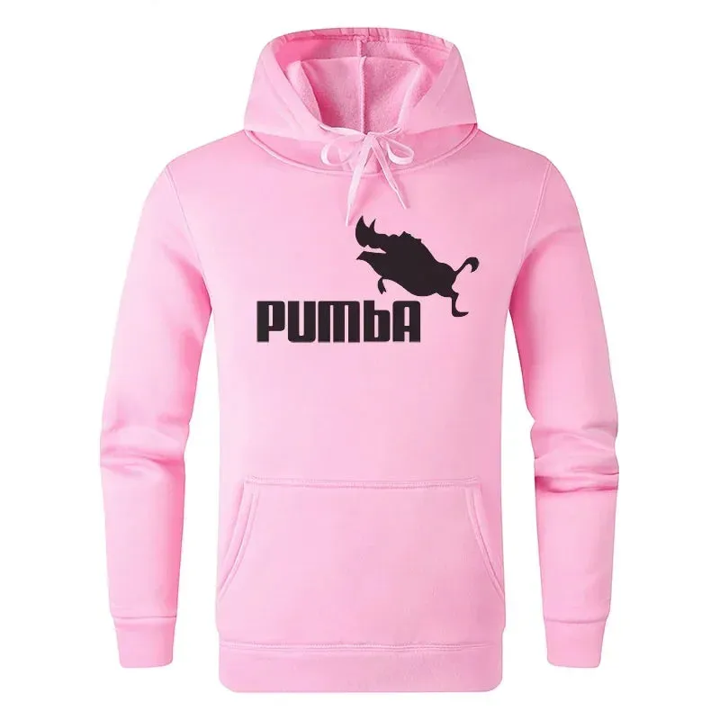 Autumn/Winter Pumba Print Men's Sportwear Hoodie
