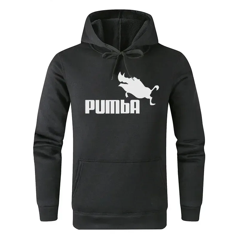 Autumn/Winter Pumba Print Men's Sportwear Hoodie