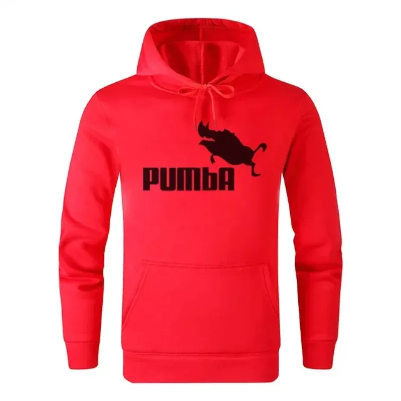 Autumn/Winter Pumba Print Men's Sportwear Hoodie