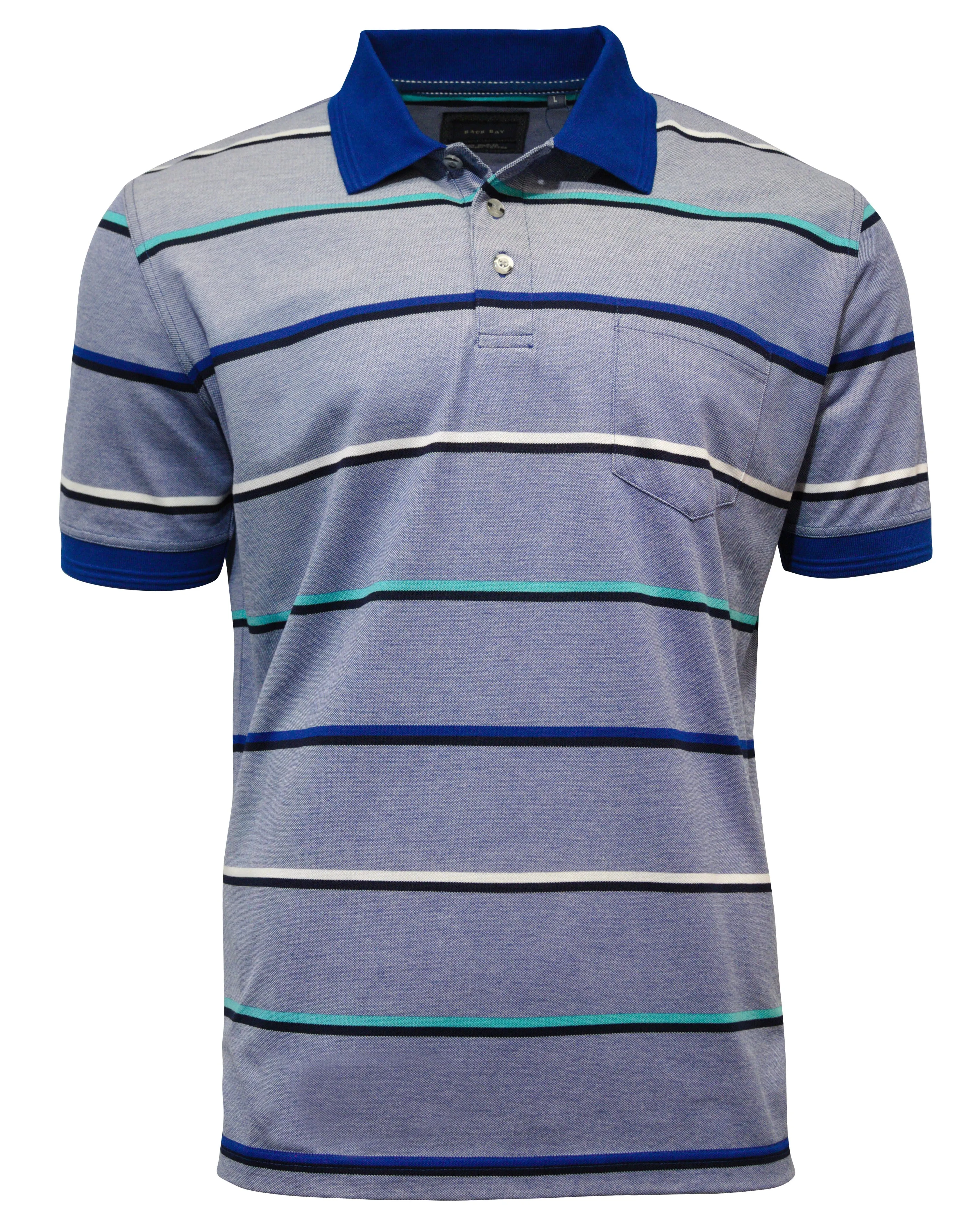 Back Bay Mercerised Cotton Striped Polo