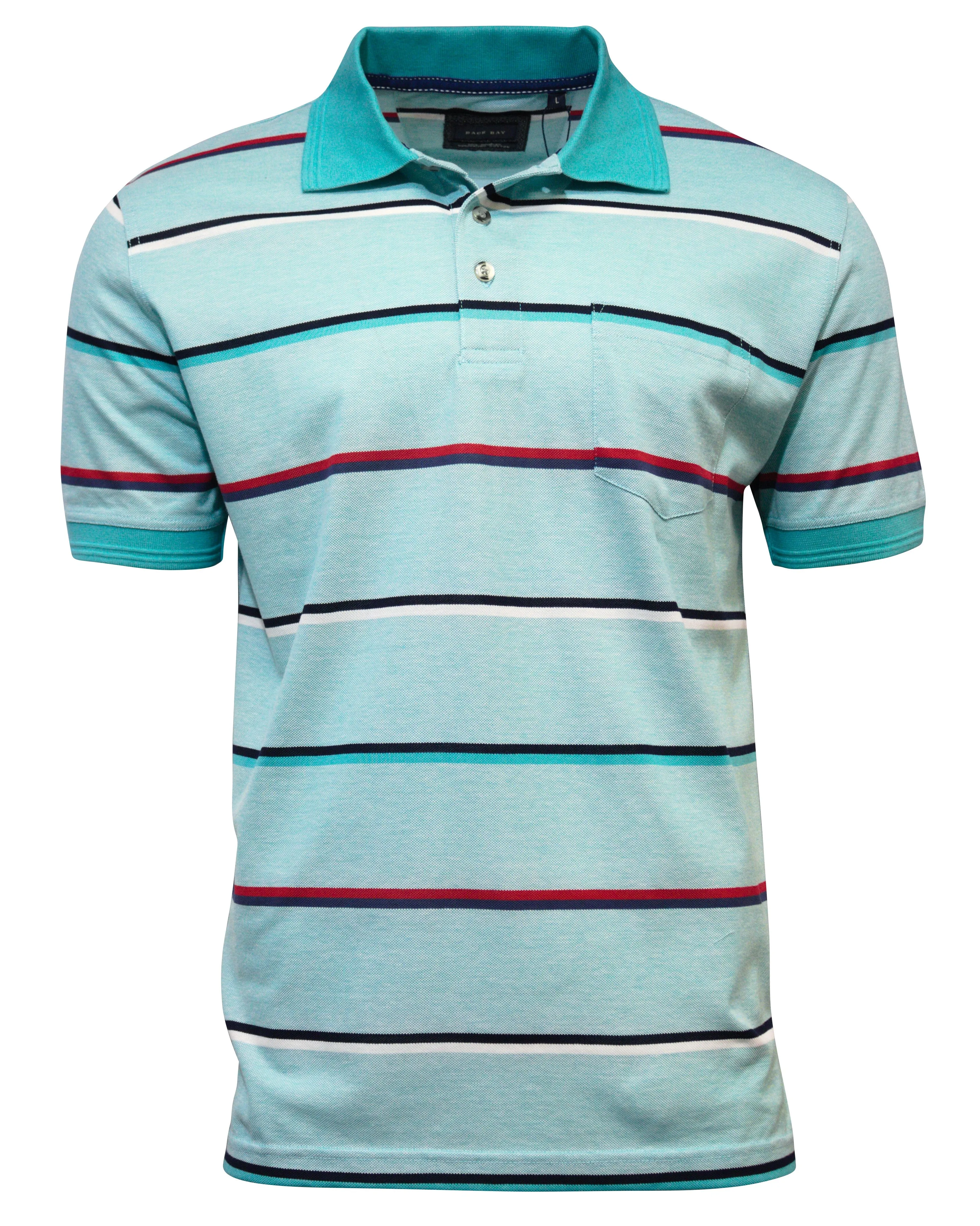 Back Bay Mercerised Cotton Striped Polo