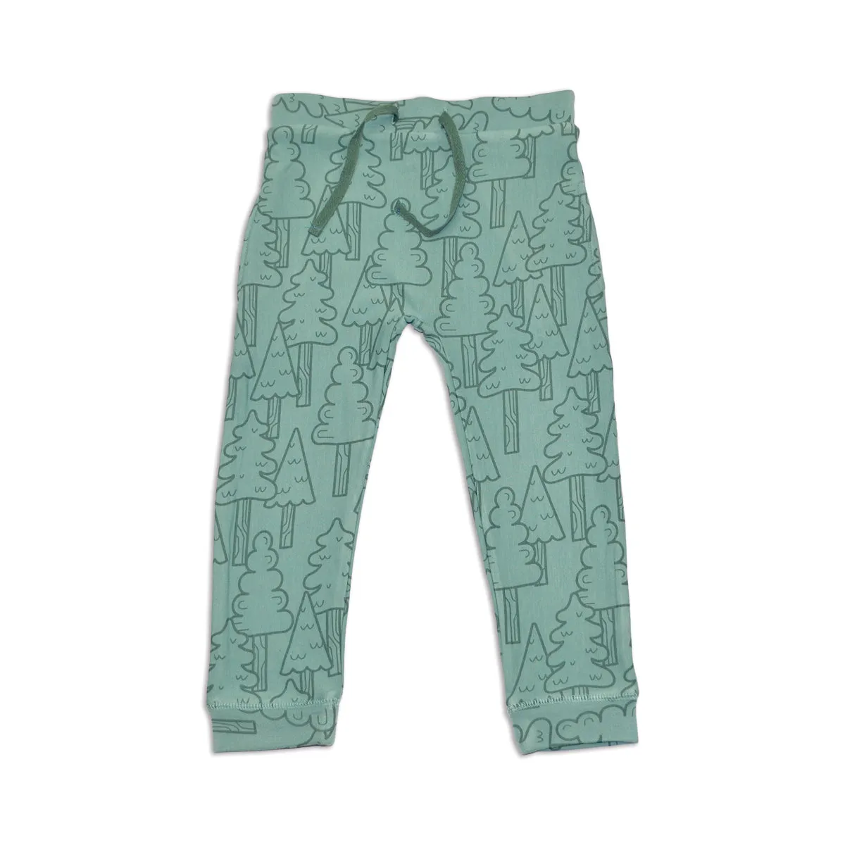 Bamboo Fleece Harem Pants (Forest Print)