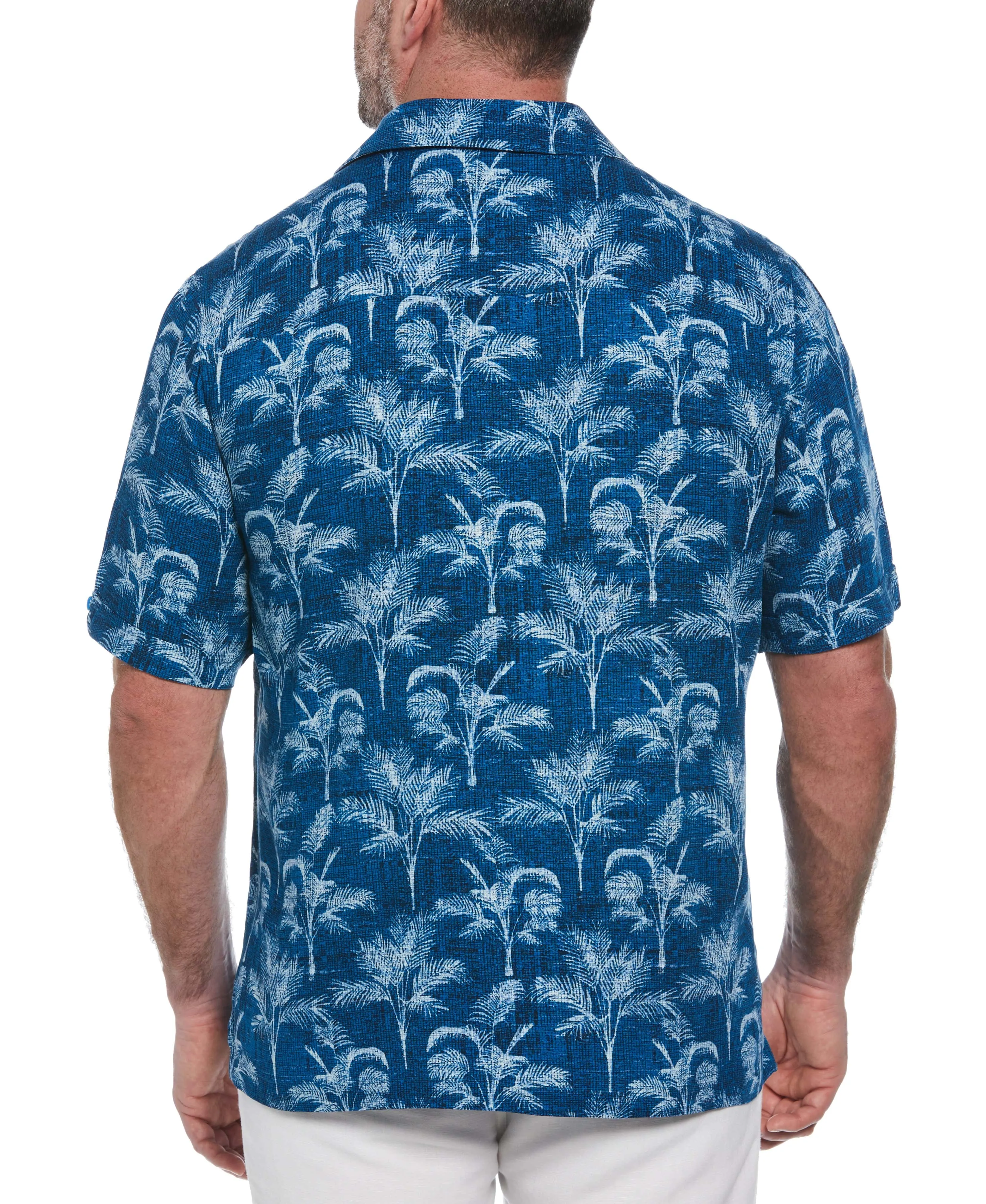 Big & Tall Palm Tree Print Shirt