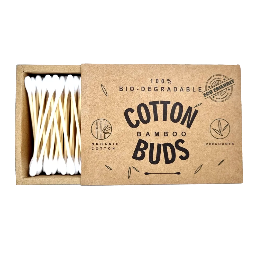 Biodegradable Bamboo and Organic Cotton Buds