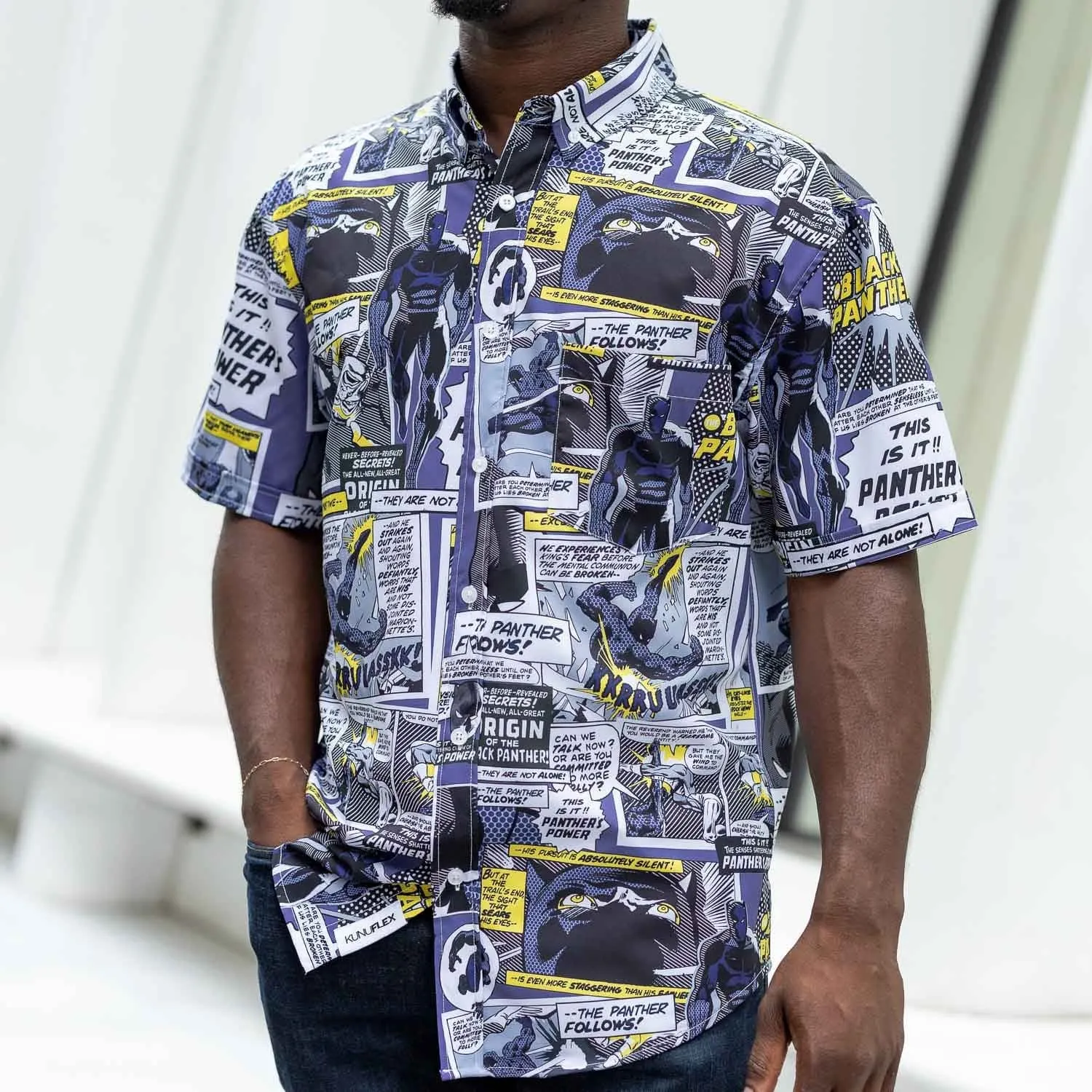Black Panther "The Panther Follows" – KUNUFLEX Short Sleeve Shirt