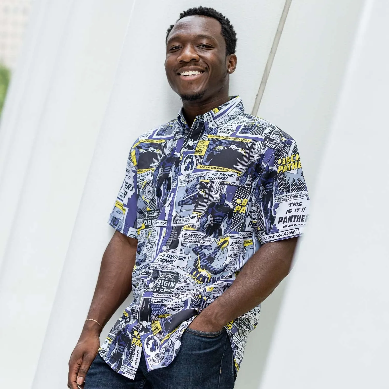 Black Panther "The Panther Follows" – KUNUFLEX Short Sleeve Shirt