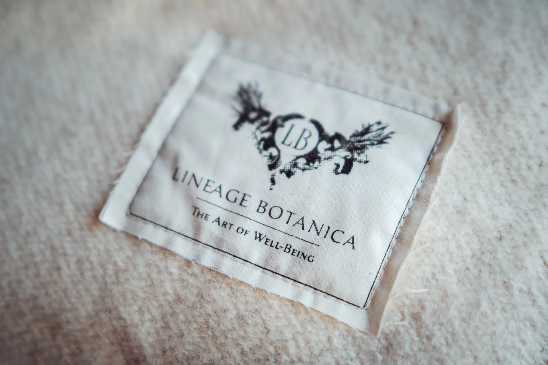 Blanket: Organic eco-cotton, Natural trim , full/queen - BL23