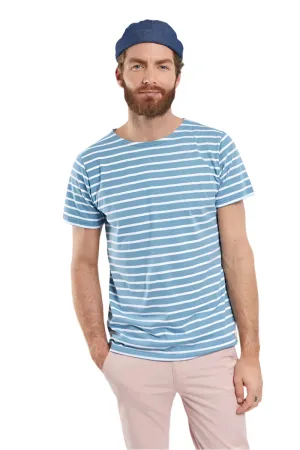 Bleu St Lo Blanc Hoedic Sailor Short Sleeve Shirt