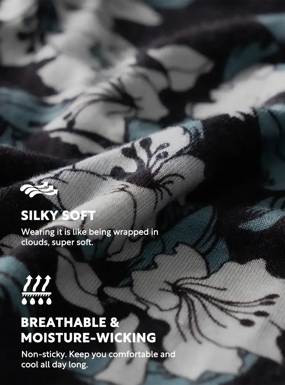 Blossom Printed Bulge Enhancing Low Rise Bamboo Rayon Bikinis 3 Pack