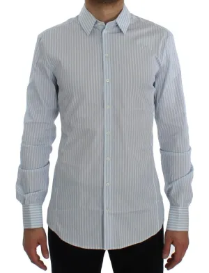 Blue Striped Slim SICILIA Shirt