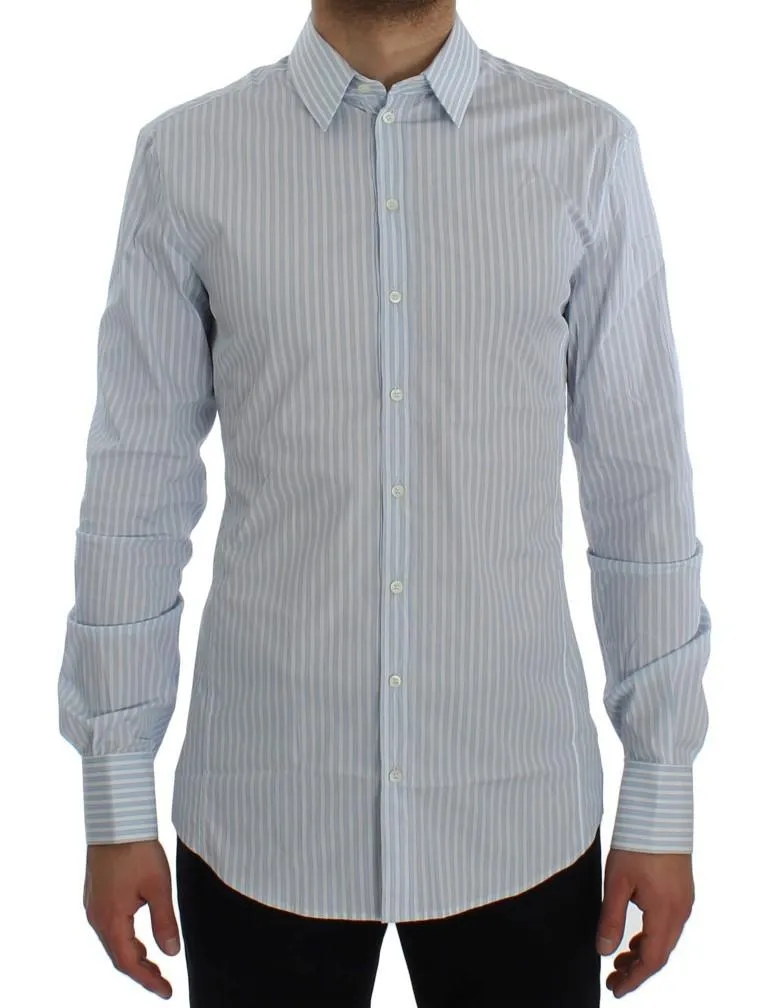 Blue Striped Slim SICILIA Shirt