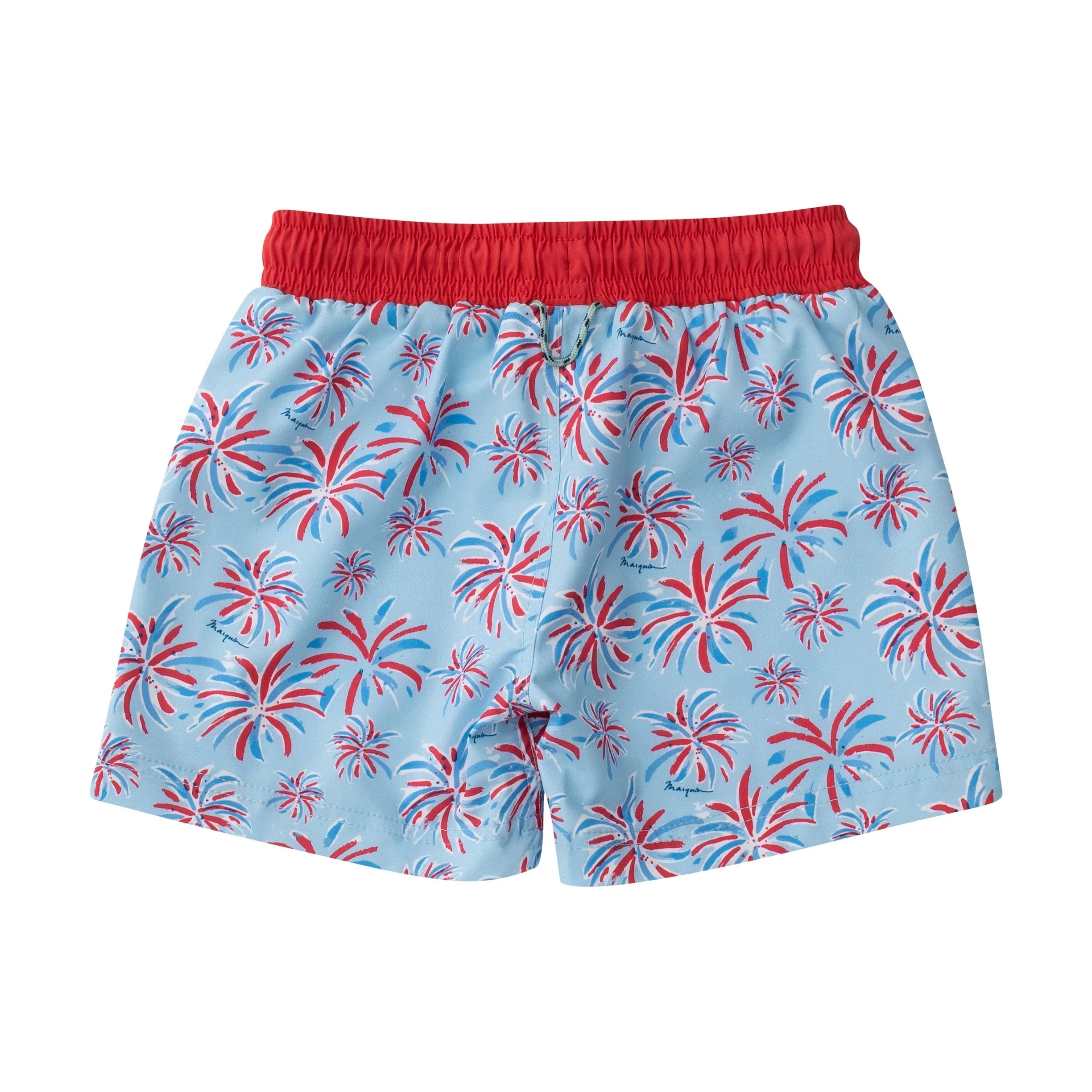 Boys Boogie Board Swim Trunk in Fireworks Print