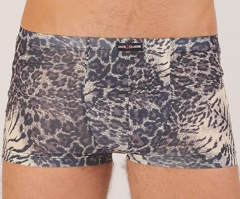 Breathable Men Underwear Boxers Shorts U Convex Male Pants Ice Silk Printing Man Underpants