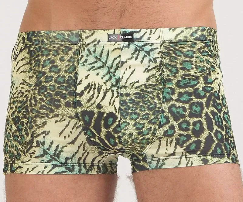 Breathable Men Underwear Boxers Shorts U Convex Male Pants Ice Silk Printing Man Underpants