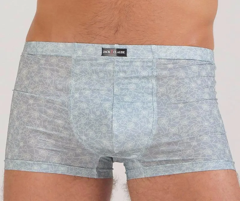Breathable Men Underwear Boxers Shorts U Convex Male Pants Ice Silk Printing Man Underpants