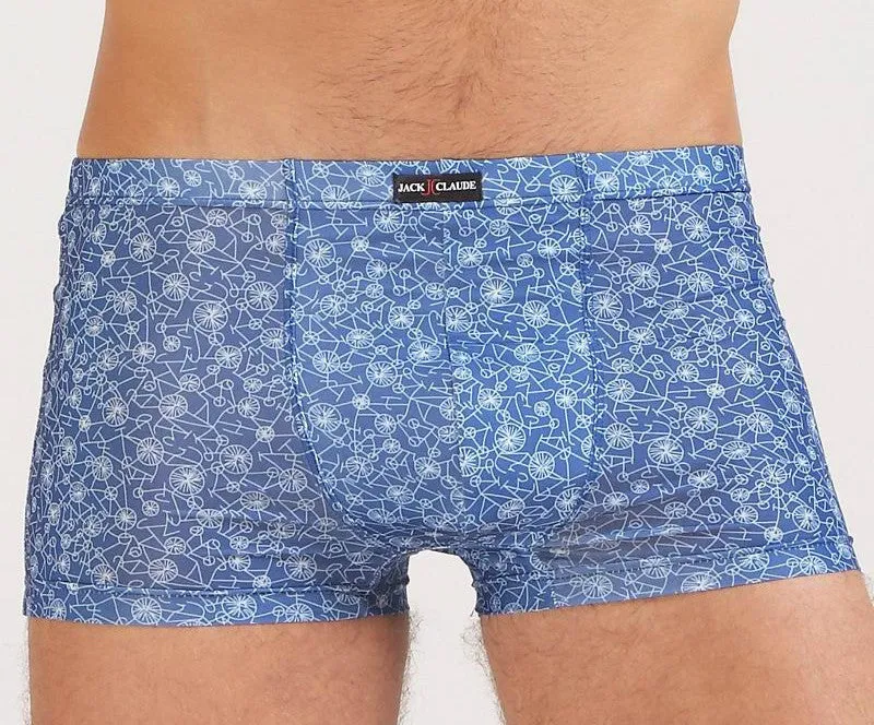 Breathable Men Underwear Boxers Shorts U Convex Male Pants Ice Silk Printing Man Underpants