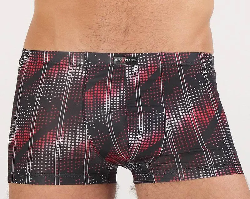 Breathable Men Underwear Boxers Shorts U Convex Male Pants Ice Silk Printing Man Underpants