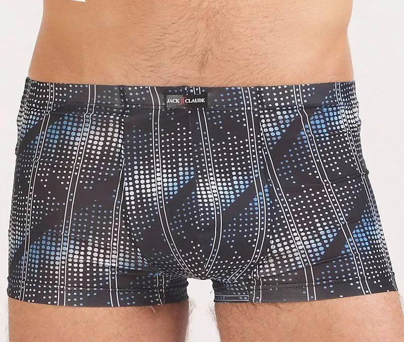 Breathable Men Underwear Boxers Shorts U Convex Male Pants Ice Silk Printing Man Underpants