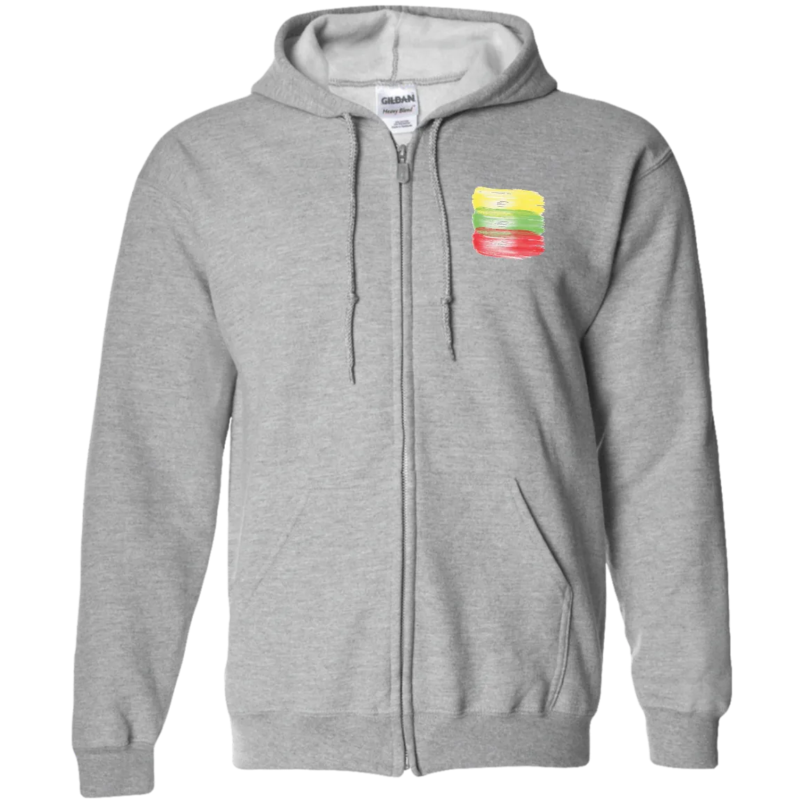 Brush Strokes - Men/Women Unisex Comfort Full-Zip Hoodie