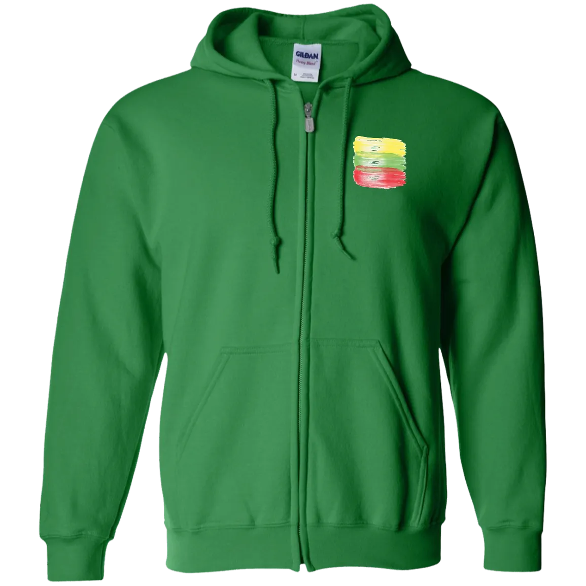 Brush Strokes - Men/Women Unisex Comfort Full-Zip Hoodie