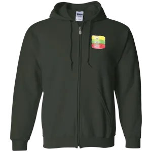 Brush Strokes - Men/Women Unisex Comfort Full-Zip Hoodie