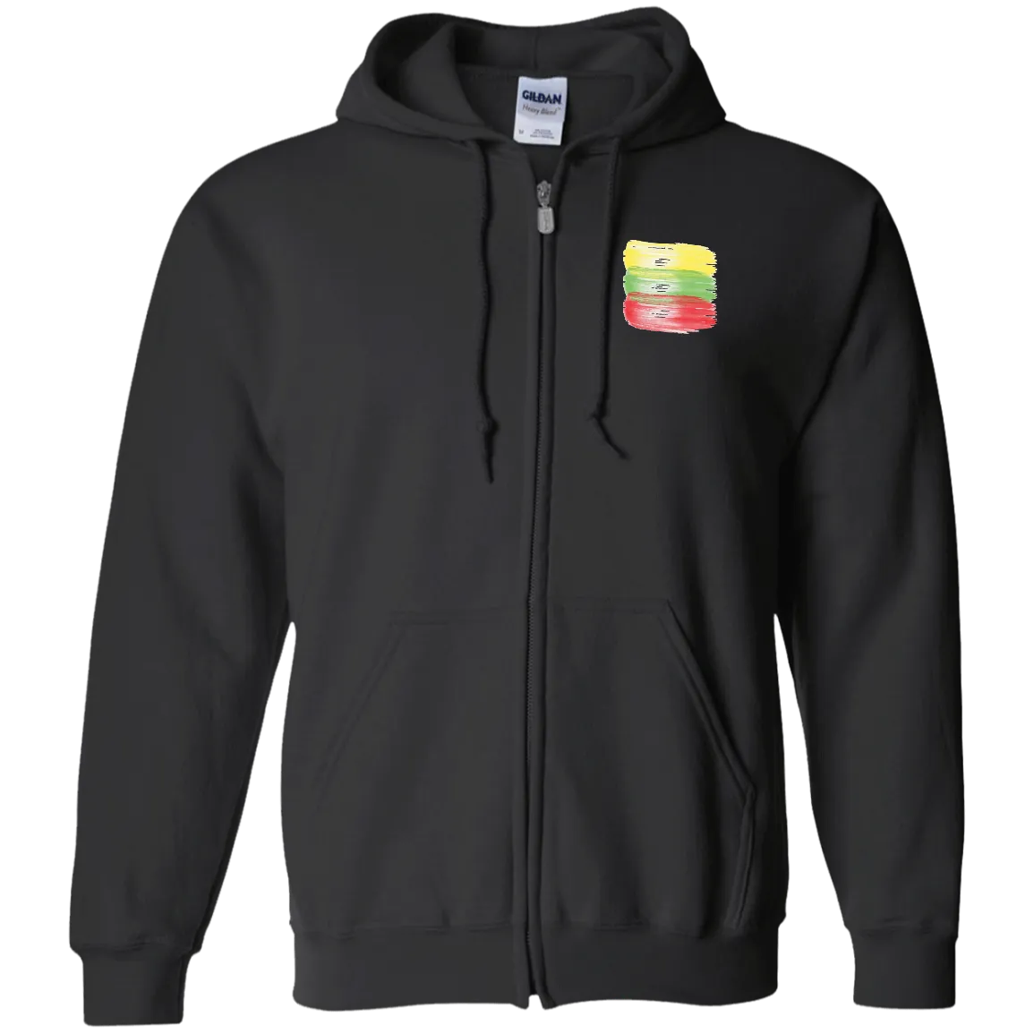 Brush Strokes - Men/Women Unisex Comfort Full-Zip Hoodie