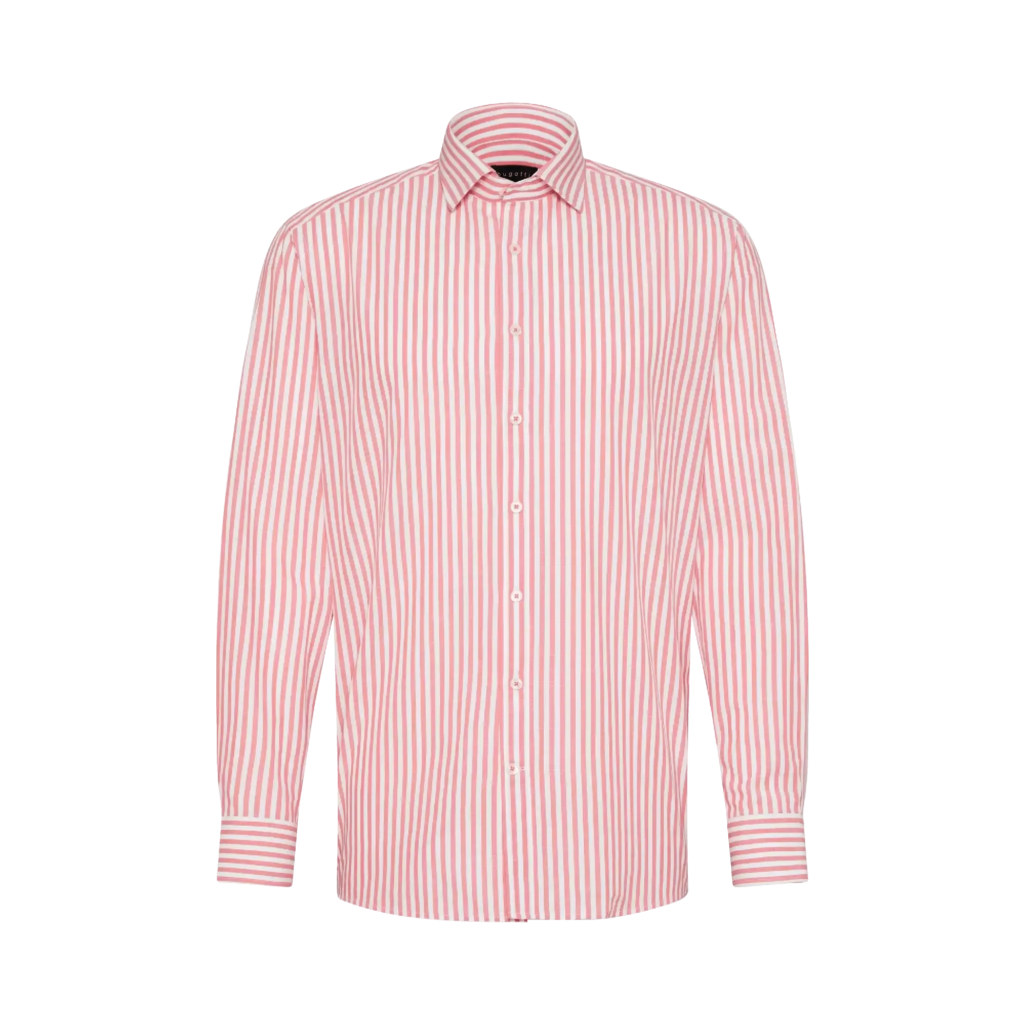 Bugatti Men's Casual Shirt In A Striped Look In Apricot