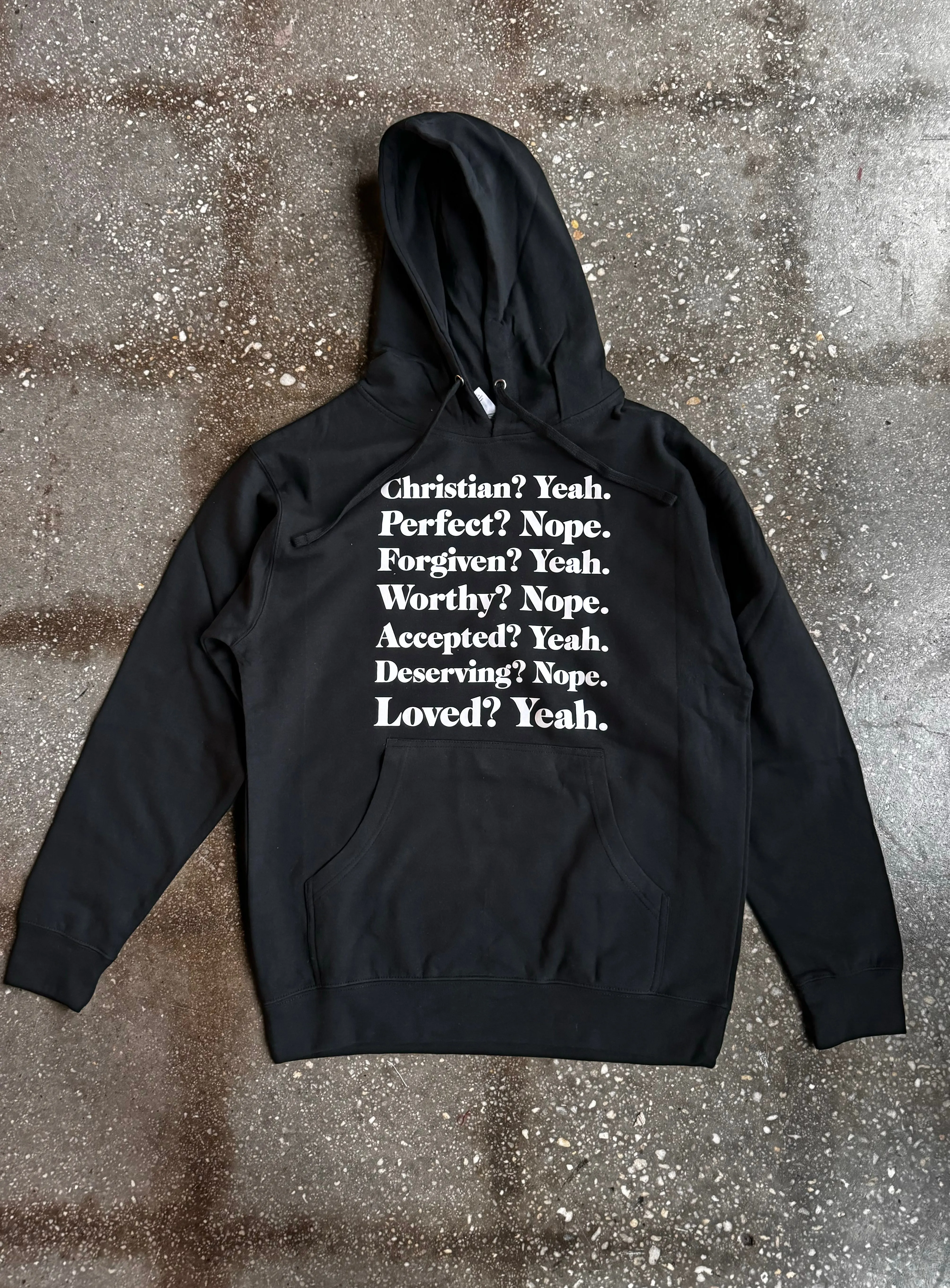 Christian? Yeah. Adult Box Hoodie
