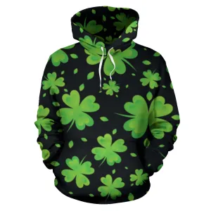Clovers St. Patrick Day All Over Adult Premium Hoodie