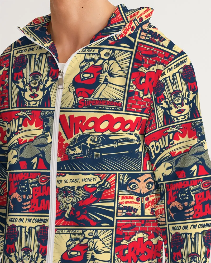 Comic Art Masculine Windbreaker