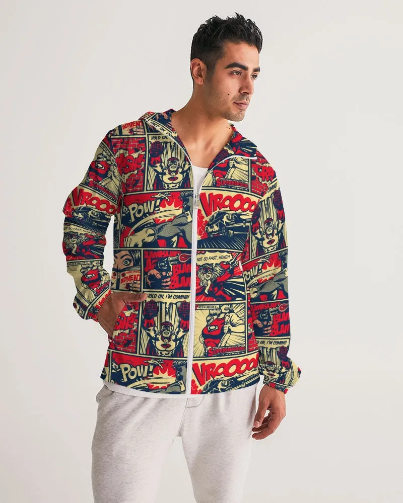 Comic Art Masculine Windbreaker