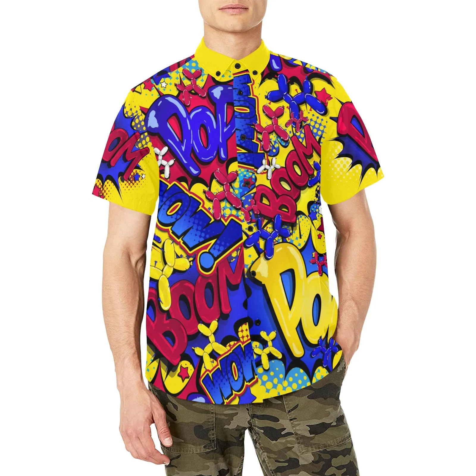 Comic BOOM! "Balloon Artist" - Short Sleeve Shirt With Pocket