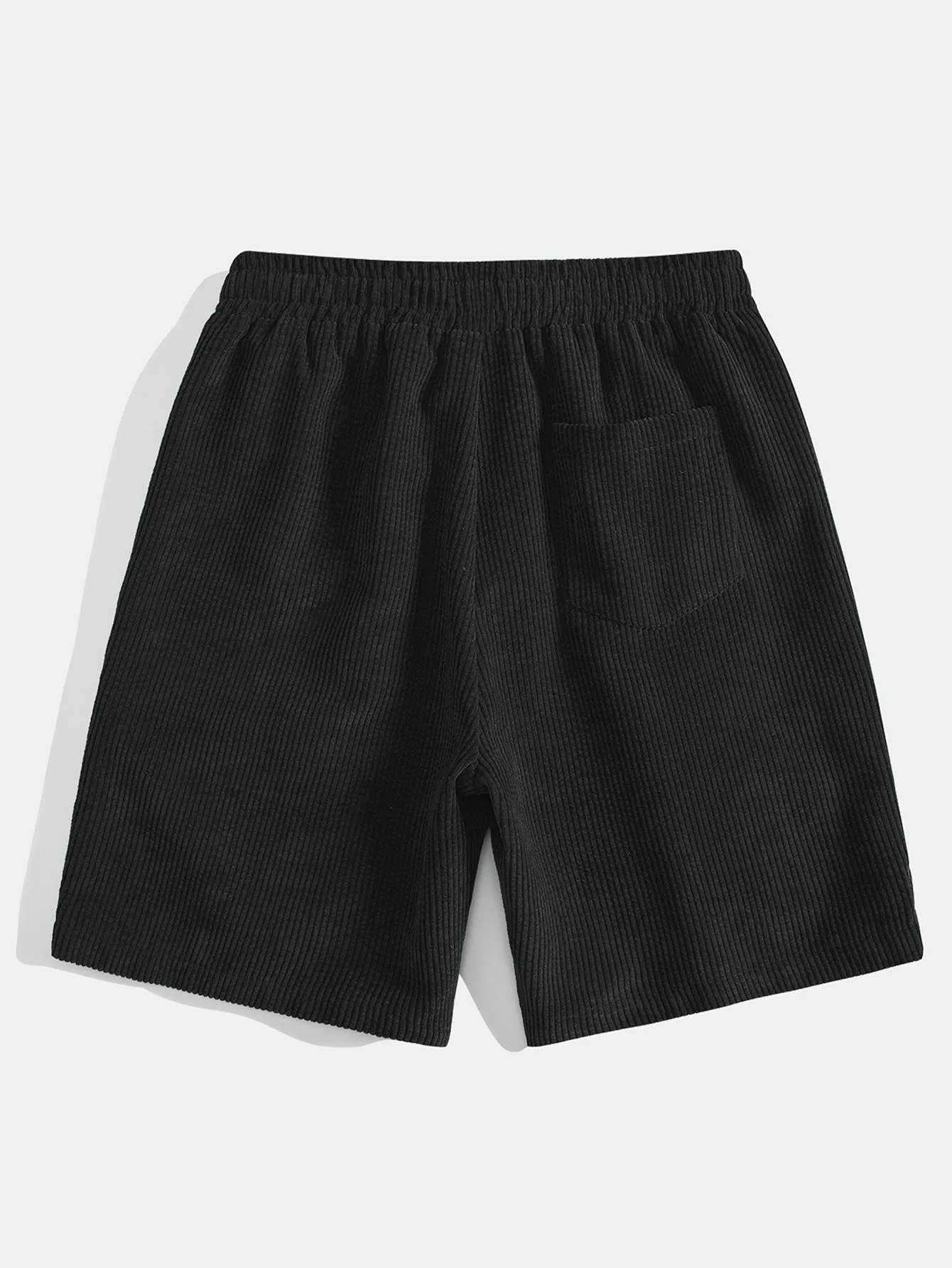 Cristóbal® | God Slogan Print Drop Shoulder Oversize T-Shirt & Drawstring Corduroy Shorts