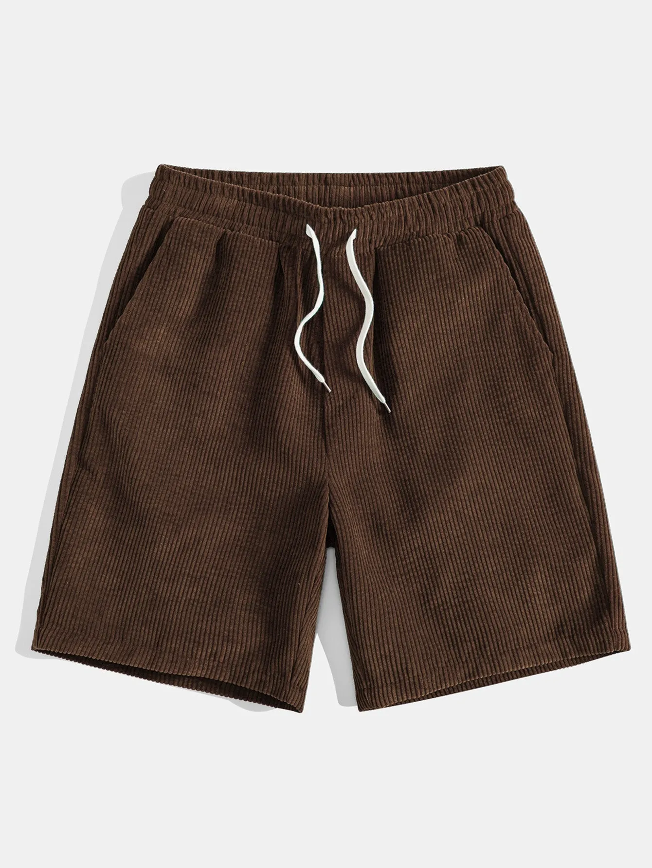 Cristóbal® | God Slogan Print Drop Shoulder Oversize T-Shirt & Drawstring Corduroy Shorts