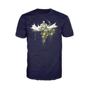 DC Comics Batman Graff Official Men's T-shirt (Navy)