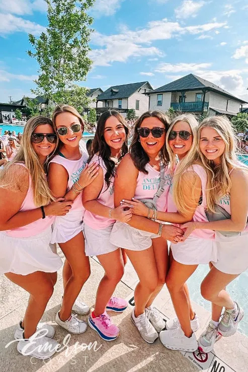 Delta Gamma Light Pink Anchor Splash Tank