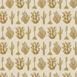 Desert in Twinkle Metallic Canvas -- All Through the Land by Amelie Mancini  for Cotton   Steel