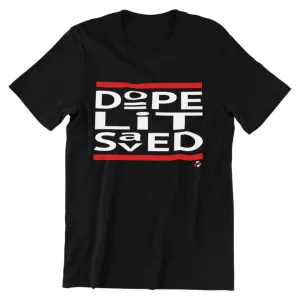 Dope Lit Saved Retro Tee