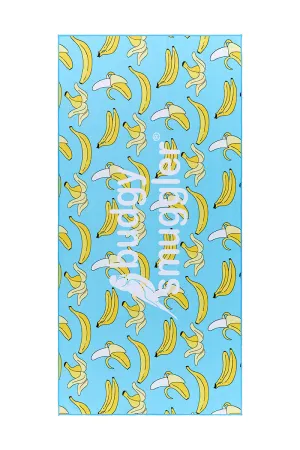 Double Sided Towel in Blue Bananas | Large Logo